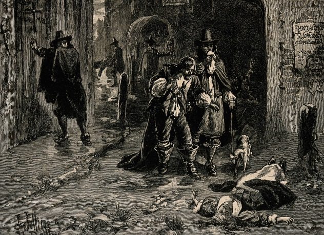 Dżuma w Oranie - usuwanie zwłok z ulic miasta