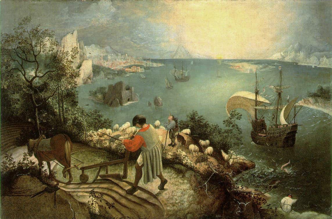Pejzaż z upadkiem Ikara, Pieter Bruegel (starszy)