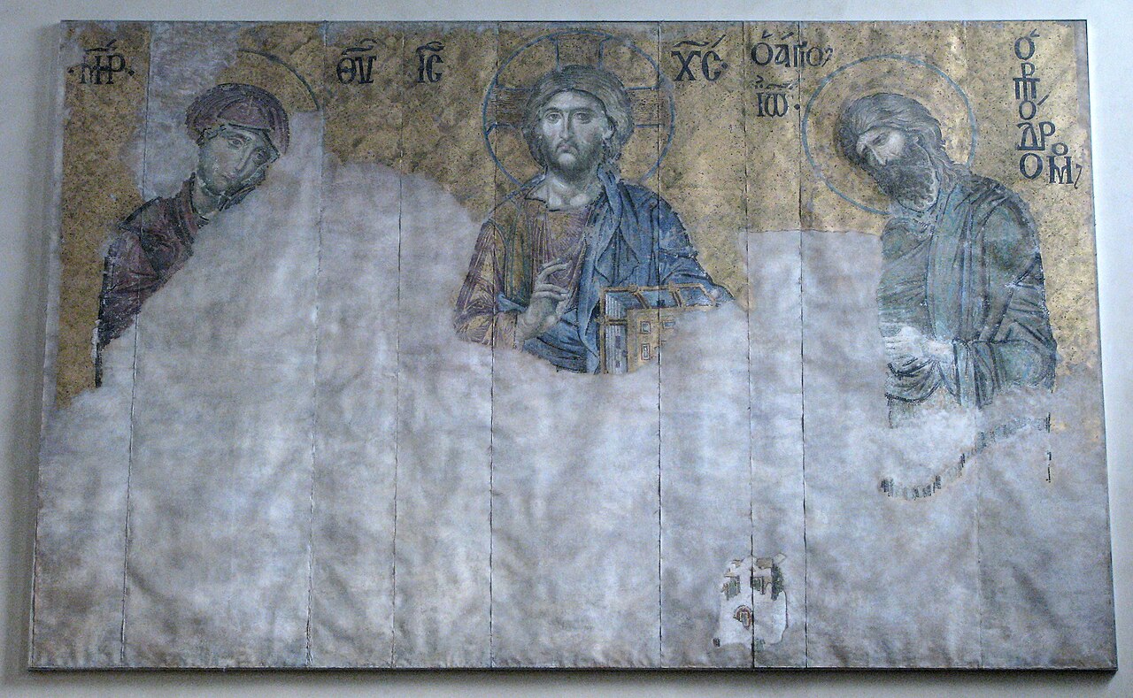 Nieznany autor, »Deesis« (mozaika bizantyjska, XII–XIII w.)