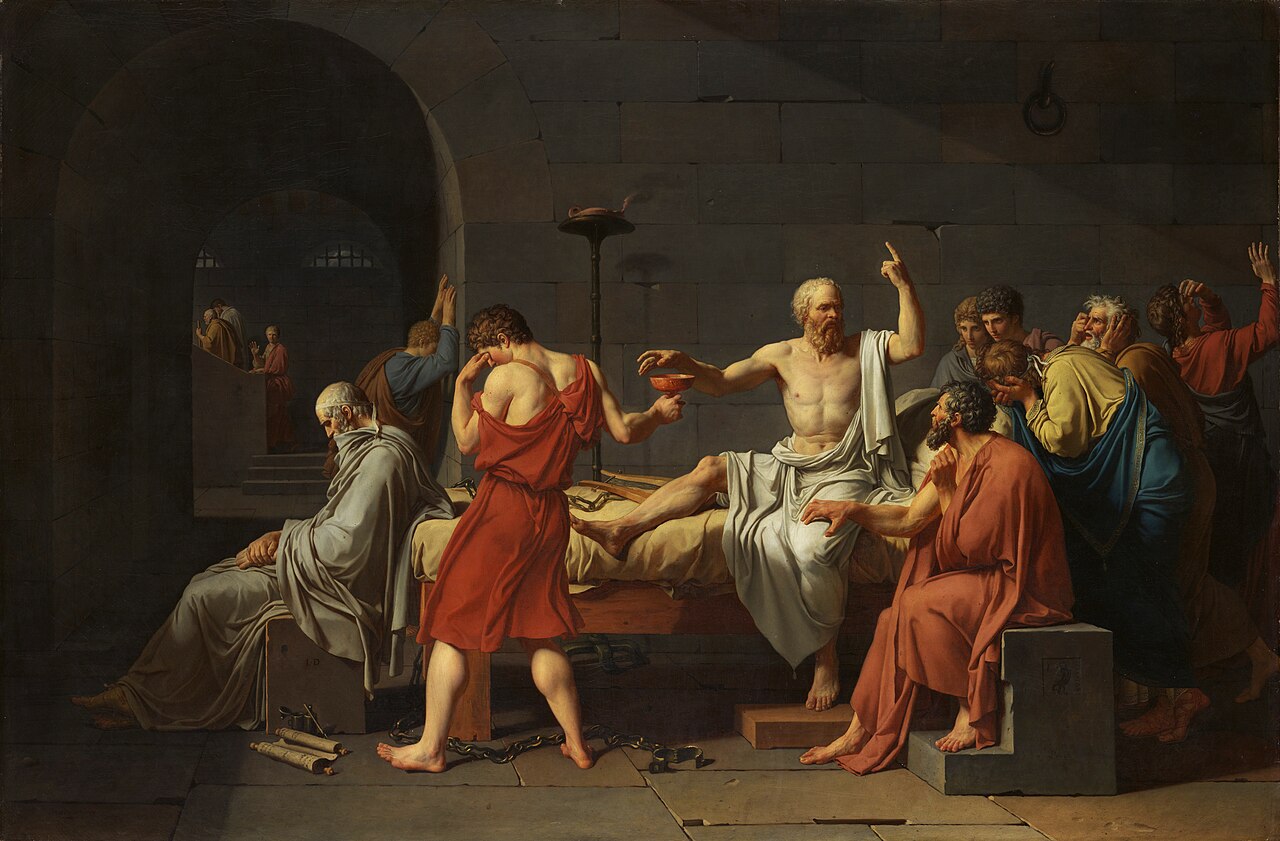 Jacques-Louis David, »Śmierć Sokratesa« (1787)