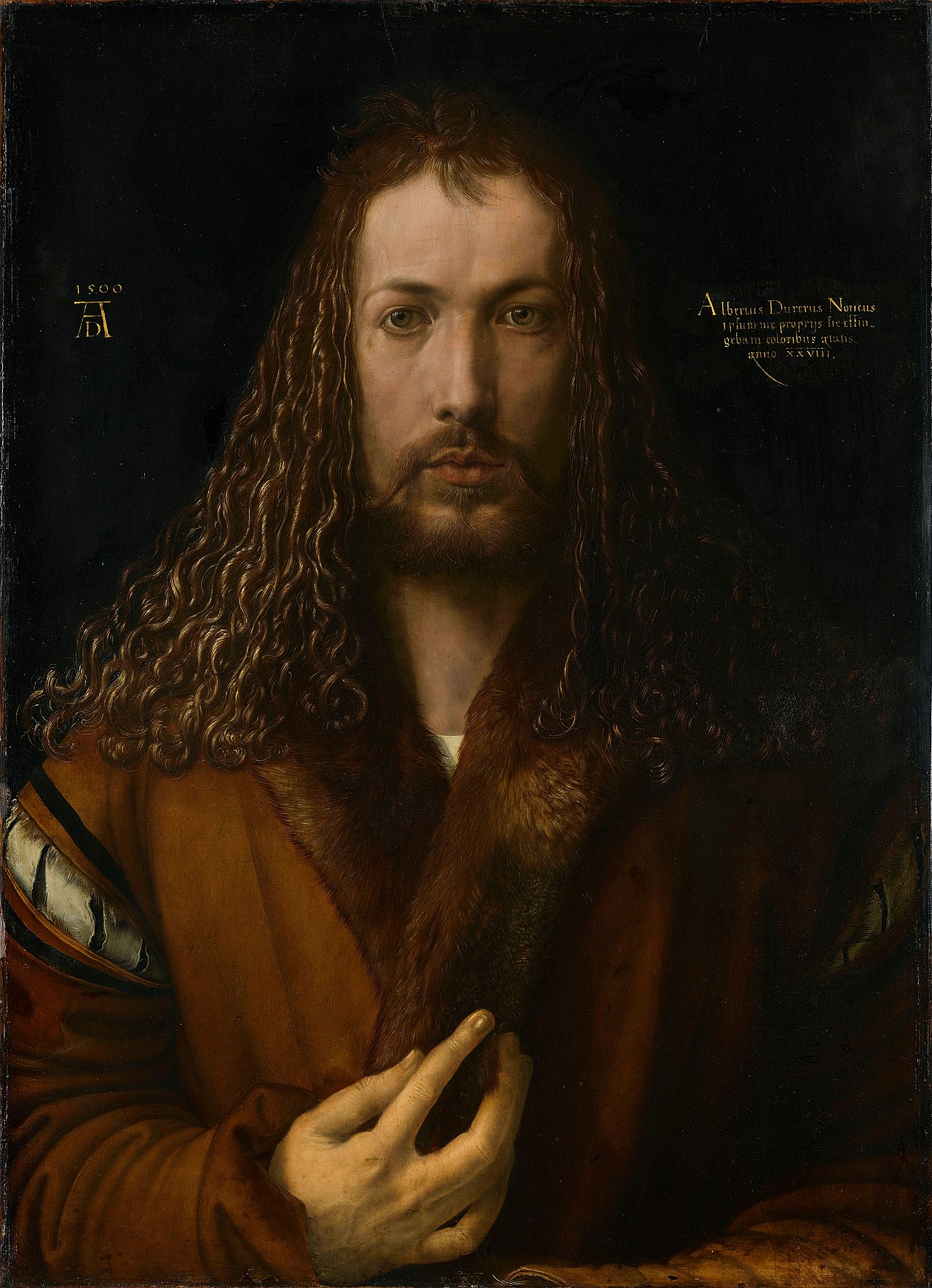 Albrecht Dürer, »Autoportret w futrze« (1500)