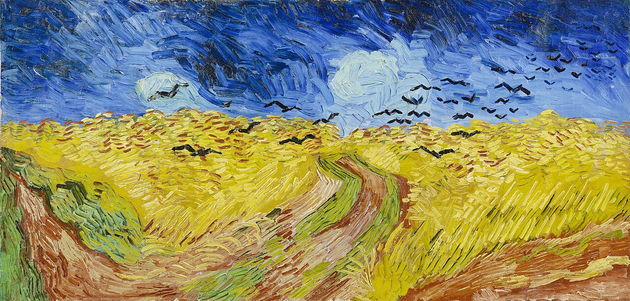 Vincent van Gogh, »Kruki nad łanem zboża« (1890)