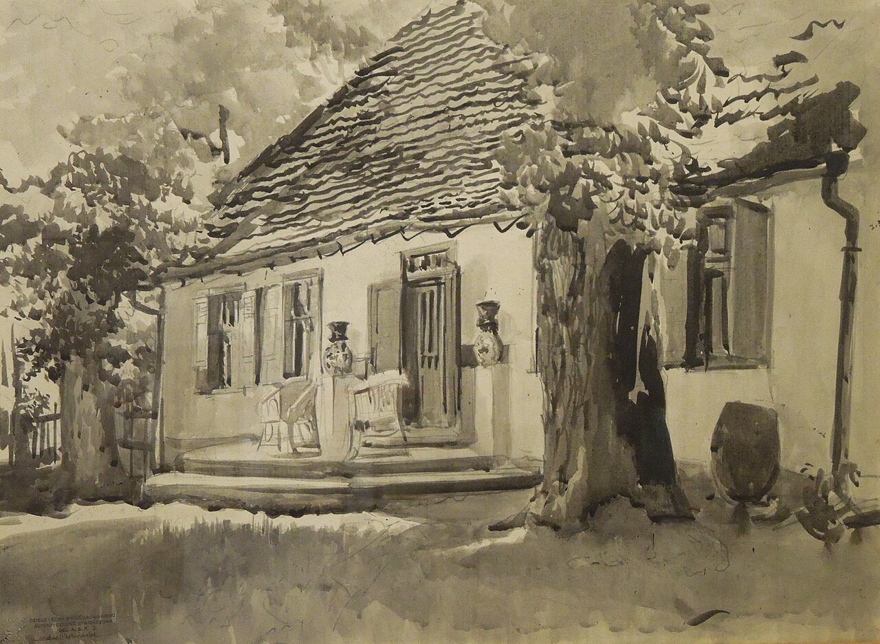 Leon Wyczółkowski, »Dworek w Gościeradzu« (ok. 1902)