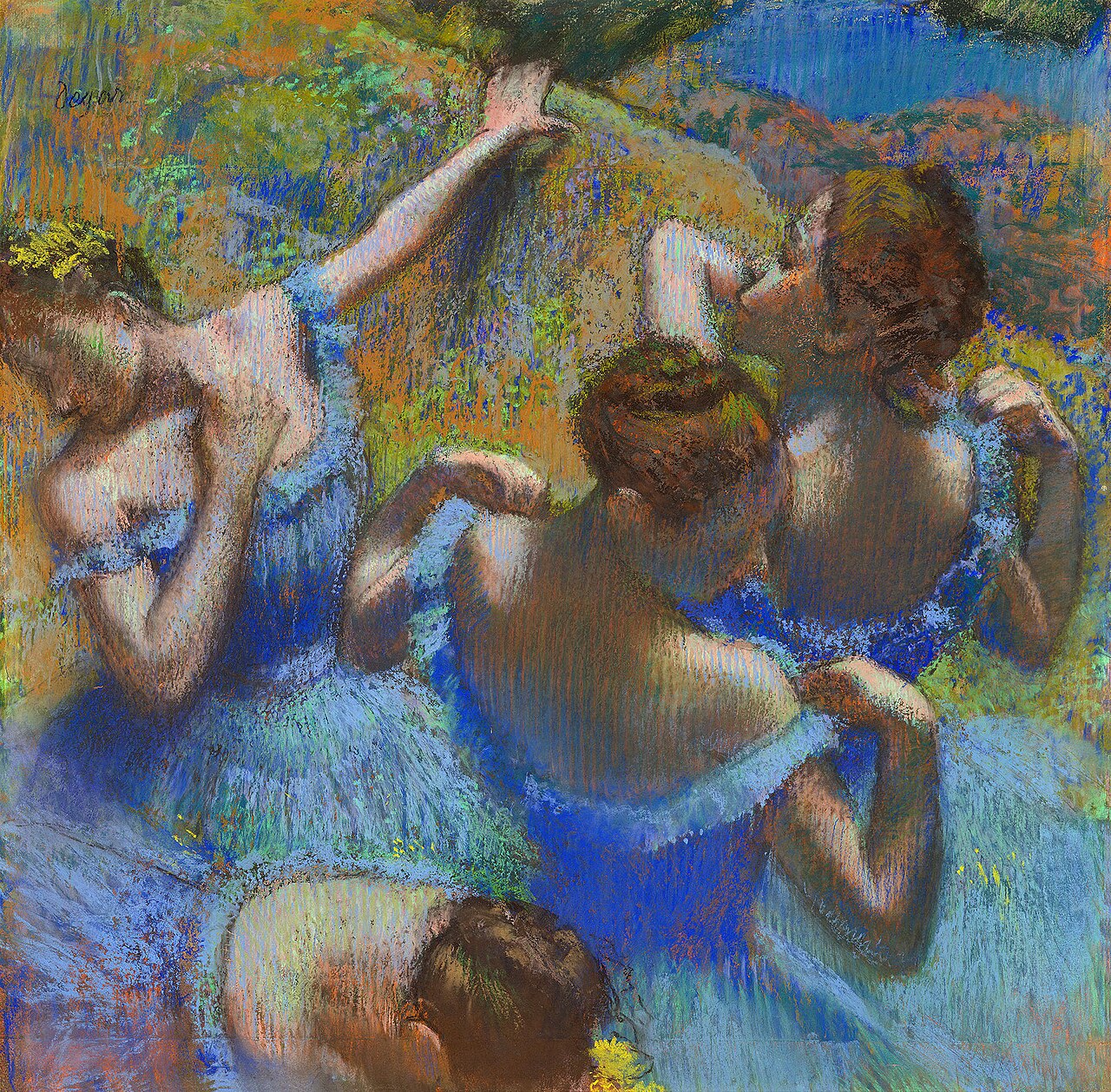 Edgar Degas, »Niebieskie tancerki« (ok. 1897)