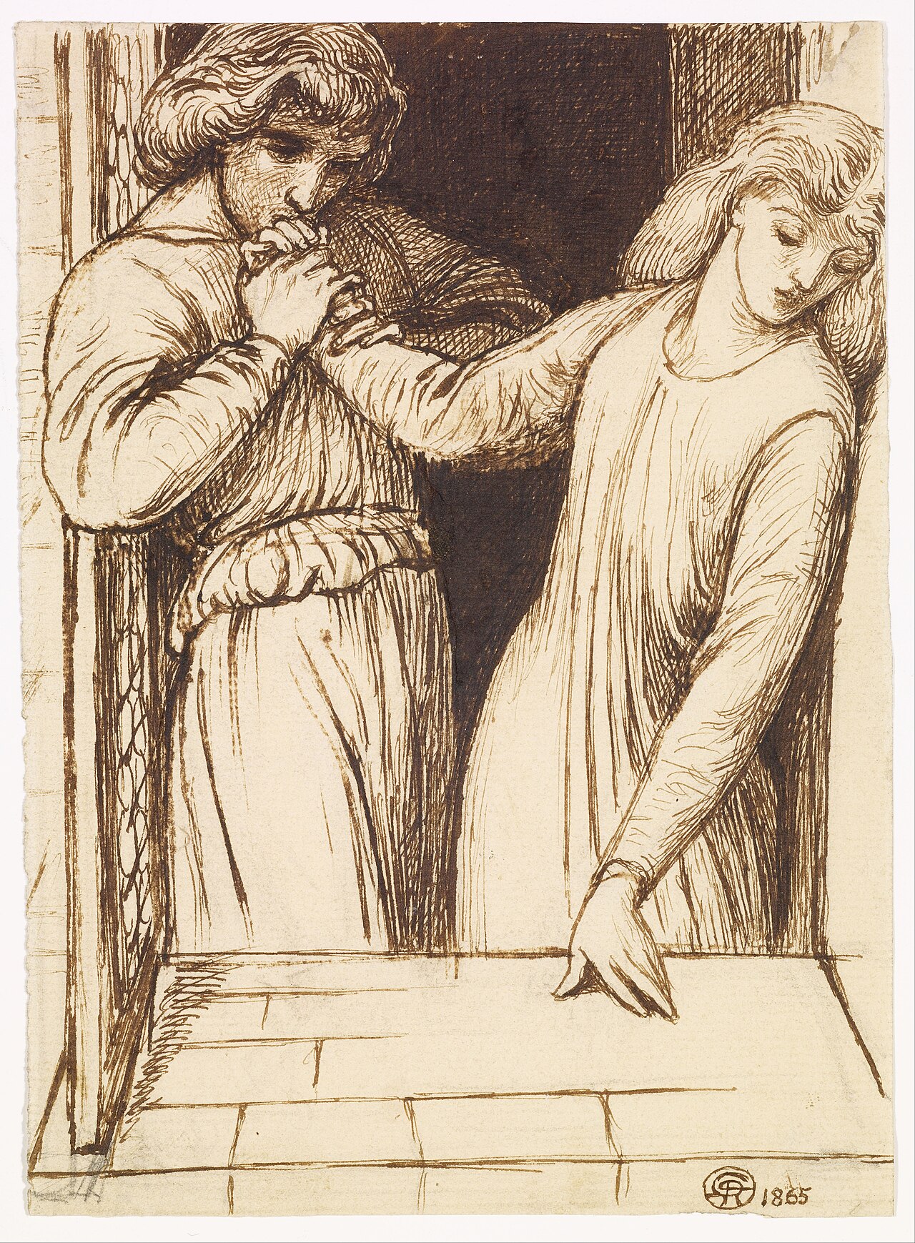 Dante Gabriel Rossetti, »Pierwsze szaleństwo Ofelii« (1864)